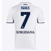 SSC Napoli David Neres #7 Udebanetrøje 2024-25 Kortærmet